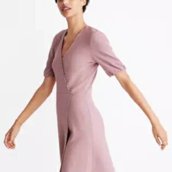 Madwell cross front button dress - Picture 3 of 4